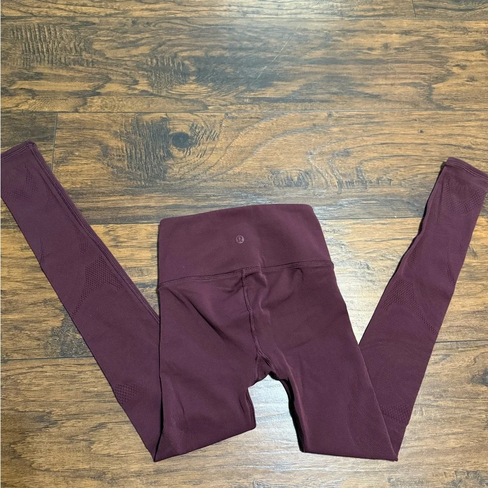 Lululemon Athletica Deep Wine Leggings